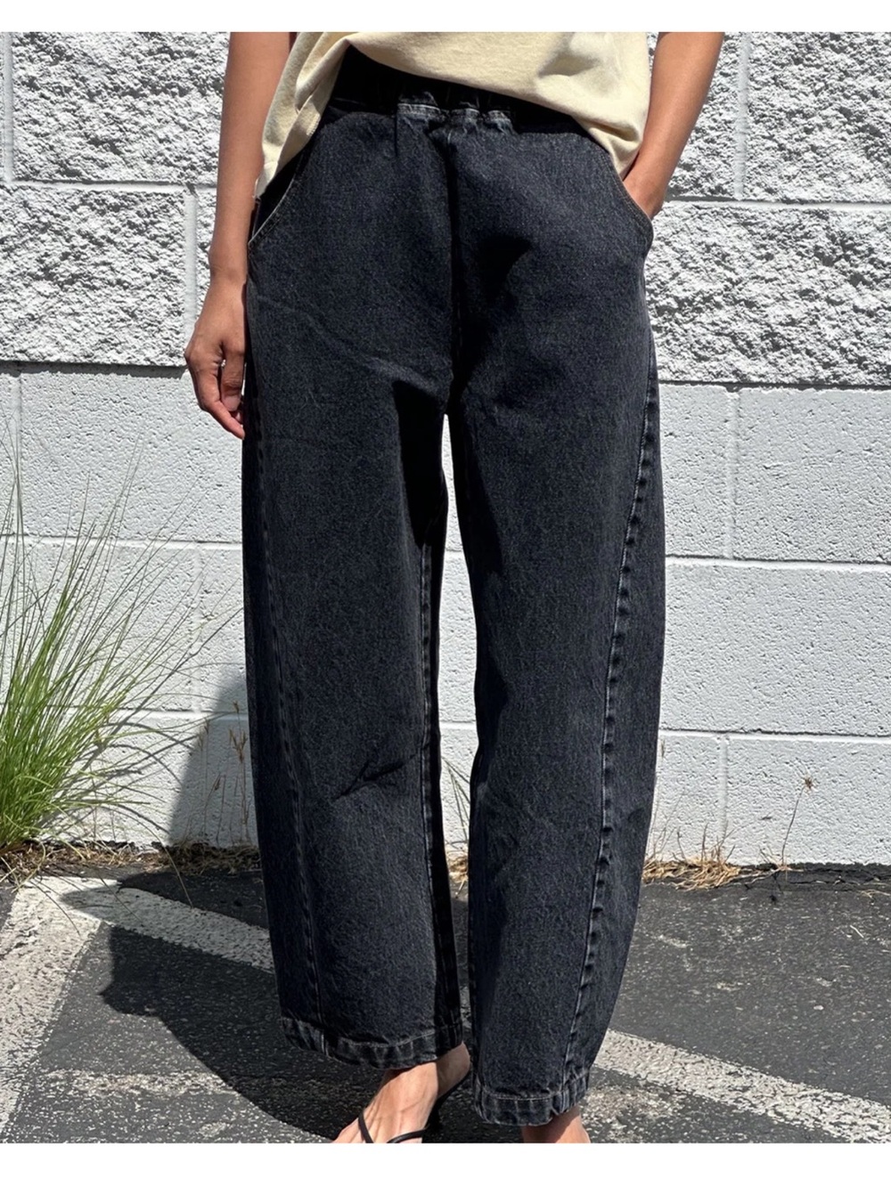 Le Bon Shoppe Arc Pants - black denim - S